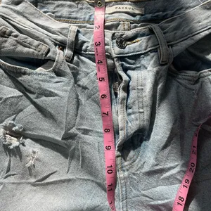 Vintage Y2K PacSun Dad Jeans High Rise Button Fly Light Wash Distressed Size 28 thumbnail 12