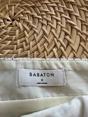 Aritzia Babaton Tweed Boucle Skirt Womens 2 White Black Lavendar thumbnail 5