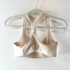 Alo Airlift Advantage Racerback Bra Macadamia Tan Beige Small thumbnail 6