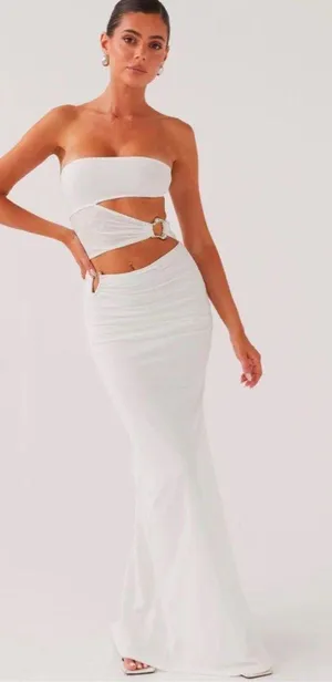 Into Pieces Peppermayo Mesh Maxi Dress thumbnail 2
