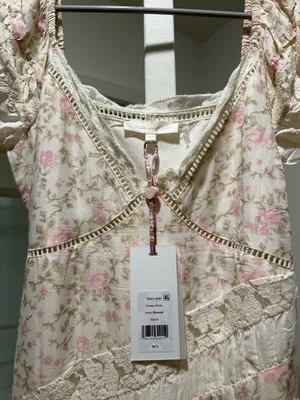 Love Shack Fancy Verne Dress Ivory Blossom thumbnail 5
