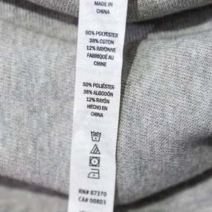 Alo Soleil Cotton Blend Turtleneck Cropped Pullover Long Sleeve Sweater Gray S thumbnail 3