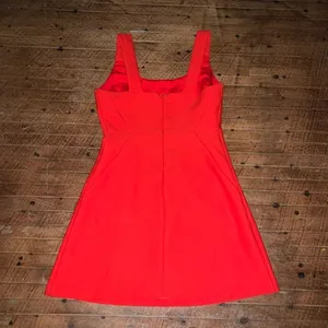 Lucy Paris cherry red square neck night out M mini dress thumbnail 3