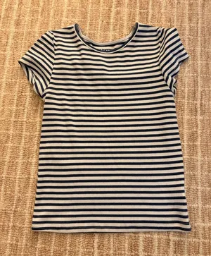 american eagle striped tee thumbnail 1