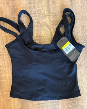 SKIMS x Nike Matte Black Scoop-Neck Double Strap Tank size S (G13) thumbnail 1
