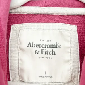 Abercrombie & Fitch Womens Y2K‎ 2000s Preppy Full Zip Hoodie Sweatshirt Size L thumbnail 4