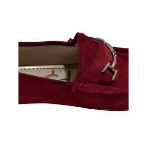 Sam Edelman Loraine Crimson/Scarlet Red Suede Bit Loafers| 6 thumbnail 10