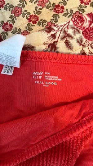 aerie red bikini set thumbnail 3