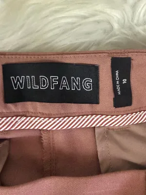 WILDFANG The Empower Trouser Pants Size 10 Dusty Pink Stretch Tailored thumbnail 4