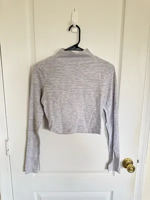 Lululemon All Aligned Mock Neck Long Sleeve Wee Are From Space Nimbus Battleship thumbnail 2