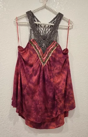 Free People Boho tank top M thumbnail 1