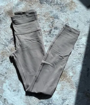 lululemon athletica Ribbed High-Rise Leggings in Taupe thumbnail 1