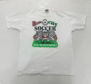 Vintage 1995 Rose City Soccer Tournament T Shirt 90s Goalie Graphic USA Large thumbnail 1
