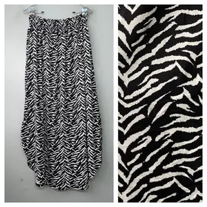 Ninexis Womens Size Medium Zebra Print Knit Maxi Slit Skirt Resortwear Mobwife thumbnail 2