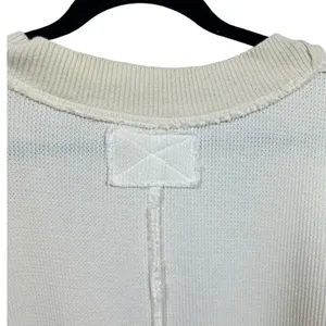 Free People Asher Thermal‎ Knit V-neck Top M thumbnail 8