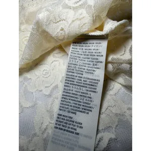Abercrombie & Fitch Floral Lace Cream Racerback Tank Fairy Large Y2K 90s Boho thumbnail 8