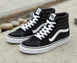 Vans Black & White Sk8-Hi Classic High-Top Sneakers thumbnail 1