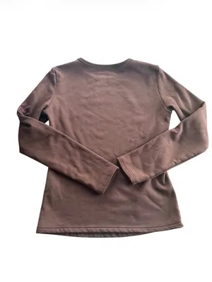 Dazy x StarSeries Brown Fleece Lined Long Sleeve Thermal Top - Size L thumbnail 5