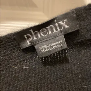 Phenix Classic Black Cashmere Poncho O/S thumbnail 2