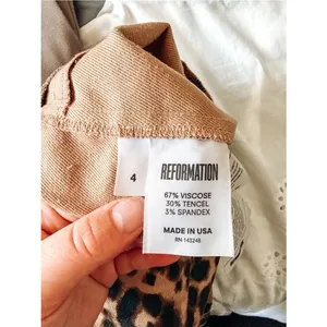 Reformation High Rise Leopard Print Skinny Jeans Size 4 thumbnail 8