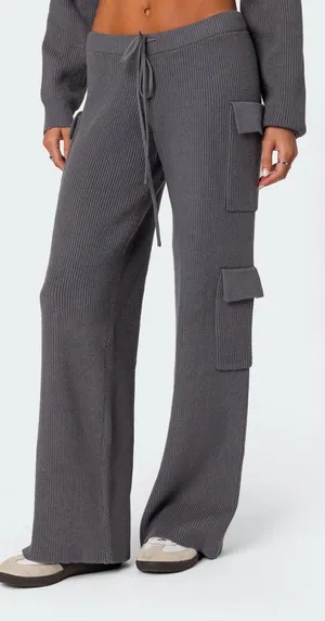 Edikted Cargo Sweatpants Wide-Leg thumbnail 1