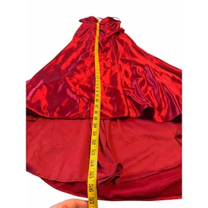 STACEES Red Satin Corset Gown Thigh-High Slit - Size 8 thumbnail 15