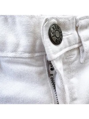 J. Crew Denim Roll-up Cotton Short in White Size 0 thumbnail 7