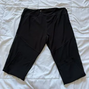 Gottex Cropped Leggings Pants Womens Size XL Black Stretch Yoga Activewear Gym‎ thumbnail 7