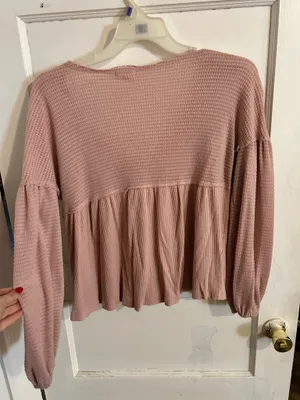 Belk Waffle Knit V-Neck Sweater thumbnail 2