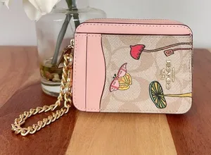 NWT Coach X Observed By Us Zip‎ Card Case In Signature Canvas thumbnail 1
