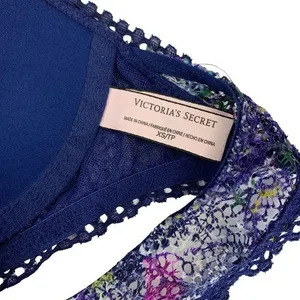 Victorias Secret Lace Bralette Blue XS Romantic Lingerie Y2K thumbnail 4