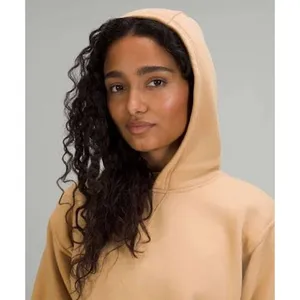Lululemon All‎ Yours Hoodie Women 8 Pecan Tan Oversized Cotton Fleece NWOT thumbnail 2