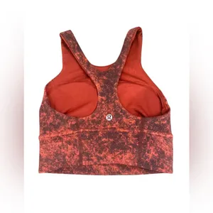 Lululemon Wunder Train Longline Bra 2‎ C/D Sun Bleached Wash Red Merlot thumbnail 4