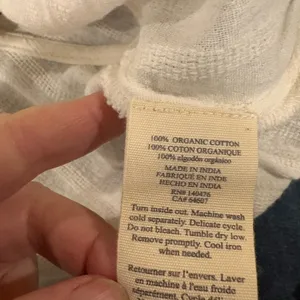 Faherty Isla embroidered organic cotton button-up tank top cream sz XL thumbnail 6