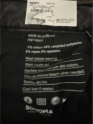 Sonoma The Everyday Jean Women's Size 14 Skinny Mid-Rise Cutoff Streetwear Urban thumbnail 9