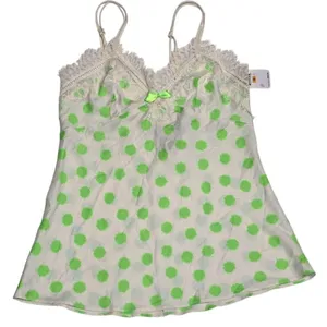 Betsey Johnson Intimates Green Dot Silky Luxe 2-Piece Pajama Short Set Small NEW thumbnail 9