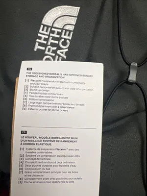 The North Face Borealis Laptop Backpack Asphalt Grey Light Heather/TNF Black New thumbnail 5