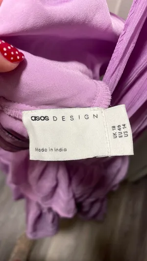 ASOS Design Purple Mini Dress thumbnail 7