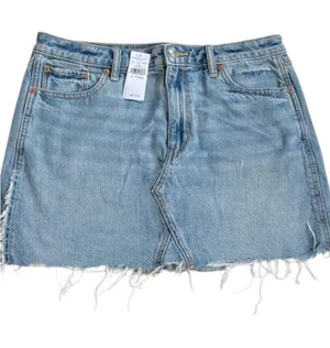 NWT American Eagle Super High Rise A-Line Denim Skirt Size 10 / 30 thumbnail 1