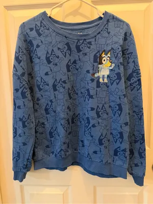 Bluey Character Crewneck Sweatshirt L thumbnail 1