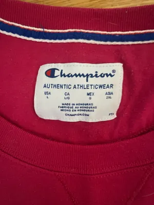 Pink Champion Crewneck Sweatshirt Long Sleeve thumbnail 2
