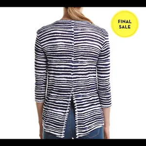 Splendid striped split back top thumbnail 2
