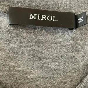 Mirol Charcoal Gray Short Sleeves Minimalist T-Shirt SZ M #1232 thumbnail 7