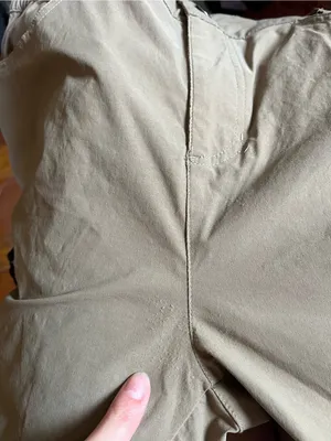 Women's Taupe Cargo Utility Pants with Zip Pockets thumbnail 8
