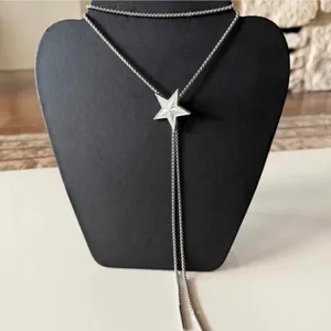 Silver Star Bolo Necklace w/multiple ways to wear Choker, Bracelet, Belt, Arm Band, Headband ⭐️ thumbnail 1