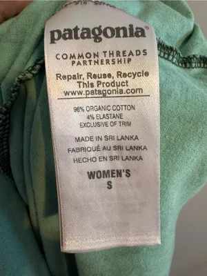 Patagonia Women’s S Organic Cotton Green Geometric Sleeveless Dress thumbnail 5