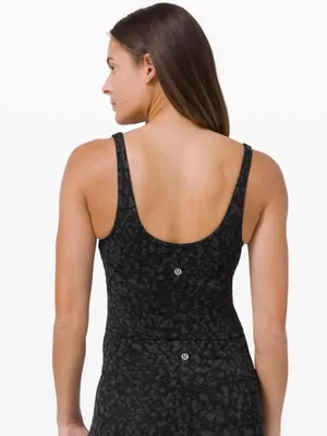 Lululemon Align Tank Top Wild Thing Camo Black Nulu Cropped Built-in Bra Yoga 12 thumbnail 8