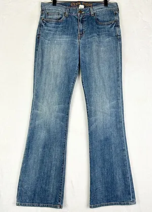 Abercrombie Ezra Fitch Women's Vintage Y2K Low Rise Bootcut Jeans Size 30 USA thumbnail 1