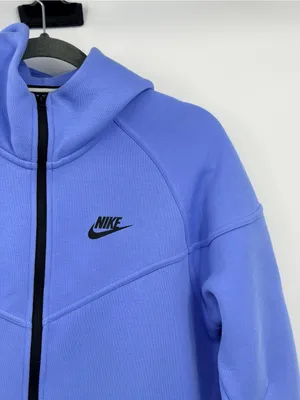 Nike Tech Fleece Windrunner‎ Hoodie Womens M Royal Pulse Blue FB8338-494 thumbnail 6