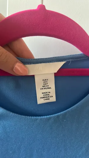 H&M Blue T-Shirt thumbnail 3